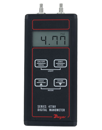 Series 477AV handheld digital manometer image