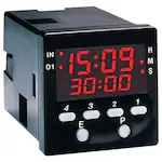 1_16 DIN Multi-Programmable LED Timers, 4-Digit Dual Line Display