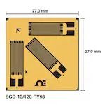 3 Element, 0°_45°_90° Corner Rosette Strain Gauges